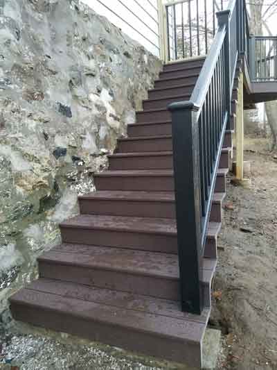 construct stairs, Wallingford deck rehab